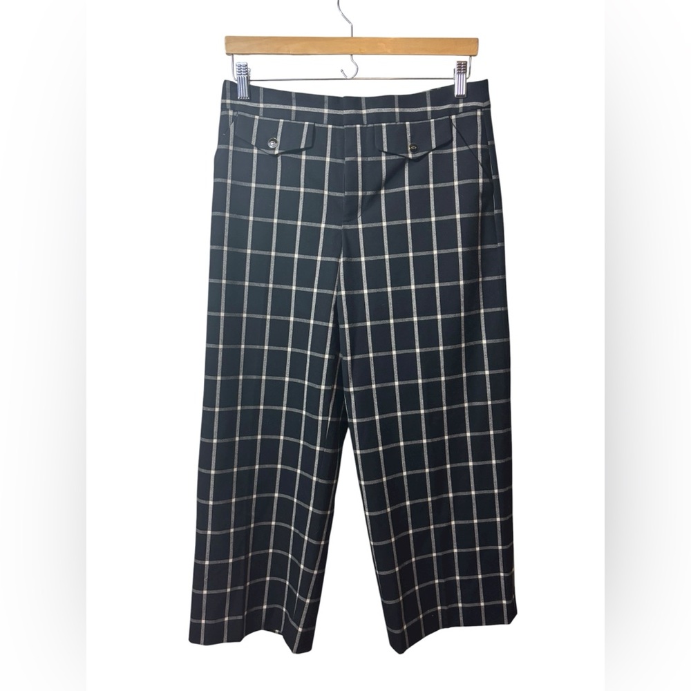 CARTONNIER | cropped plaid pants 4 wide leg